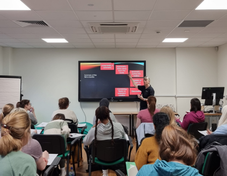 Trainees in a Classroom